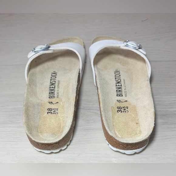 Birkenstock Madrid Birko-Flor White Sandals Size 38/ 7.5 - Picture 4 of 7